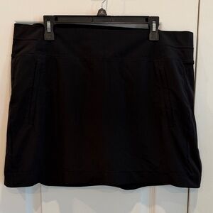 Athleta Black Skort size 18